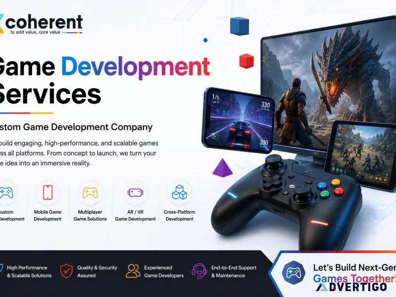 Game development services custom game development company
