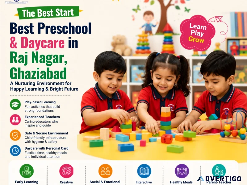 Best preschool daycare in raj nagar ghaziabad