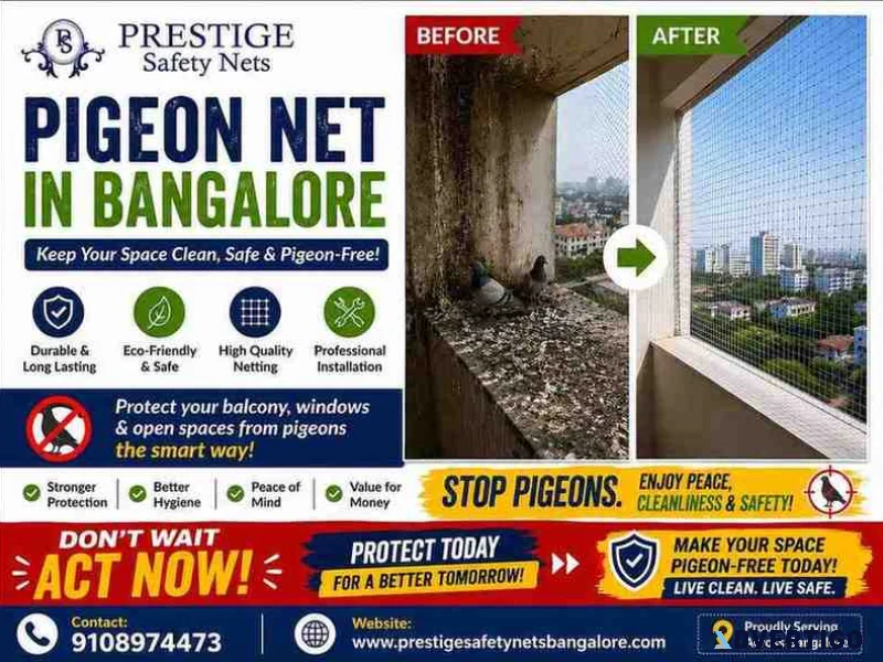 Premium bird net installation services in bangalore