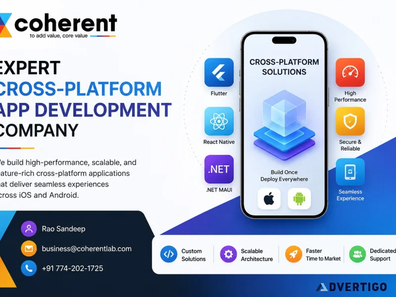 Crossplatform app development services for scalable business ap