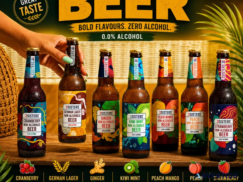 3sisters drinks premium fruit beer non alcoholic collection