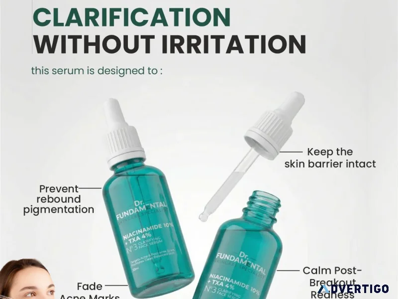 Niacinamide serum for face fix acne marks pimples dark spot