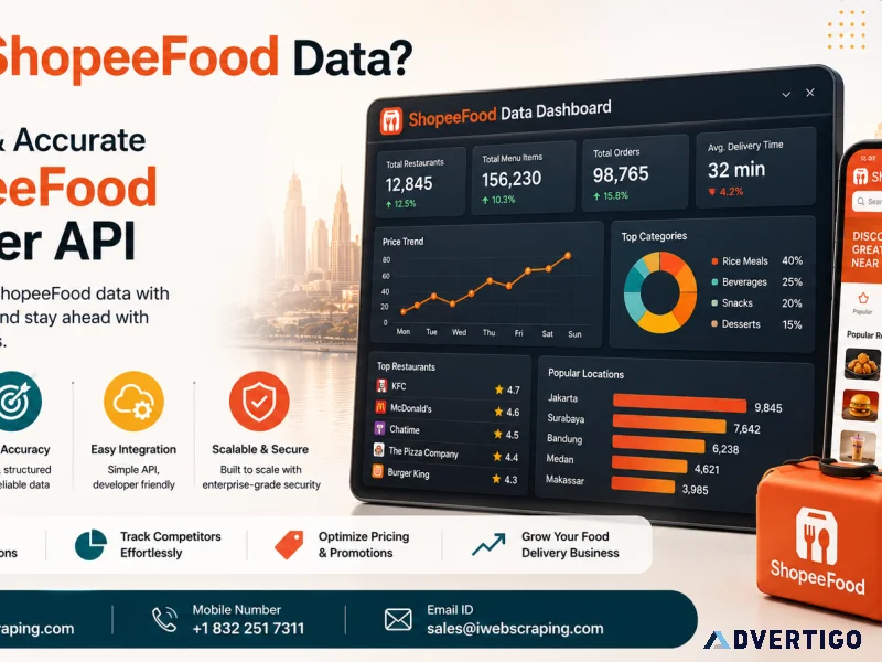 Need shopeefood data get fast accurate shopeefood scraper api