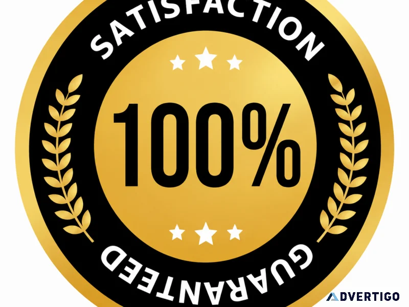 100% संतुष्टि गारंटी बैज