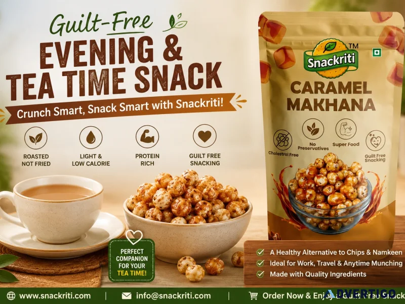 Guiltfree evening tea time snack crunch smart with snackrit