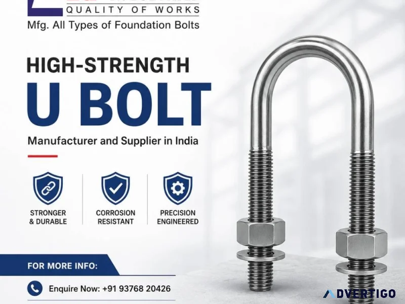 High strength u bolt manufacturer and supplier in india lg ind
