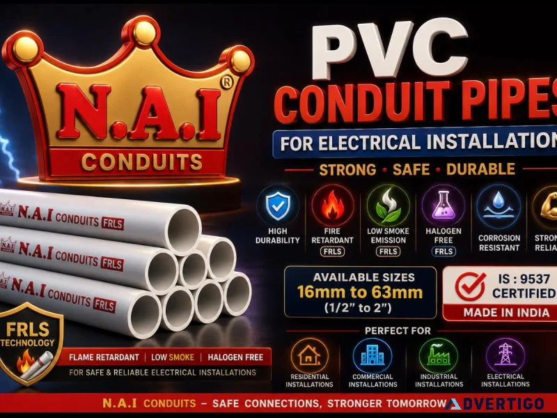 Frls pvc conduit pipes for safe electrical installations