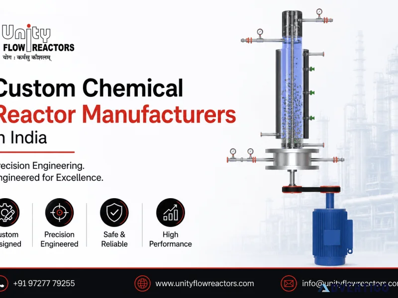 Custom chemical reactor manufacturers in india unity flow reac