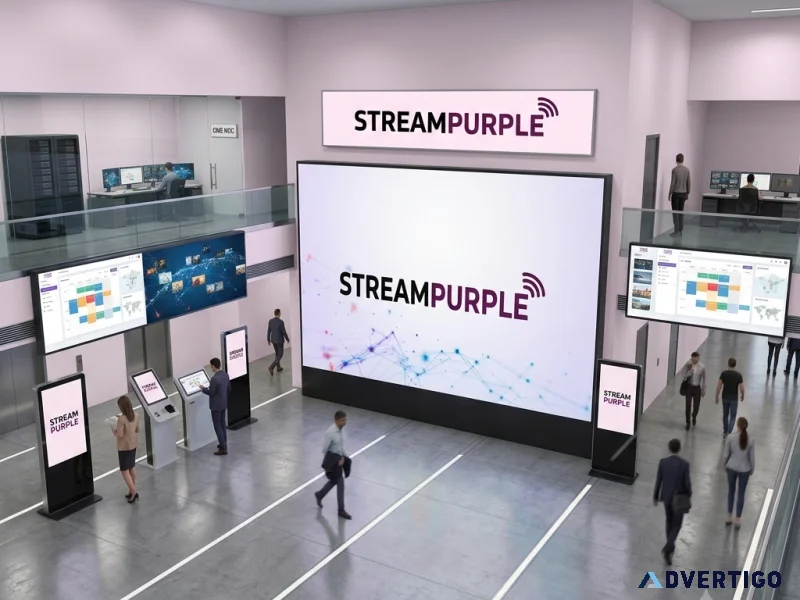 Streampurple digital signage cms software