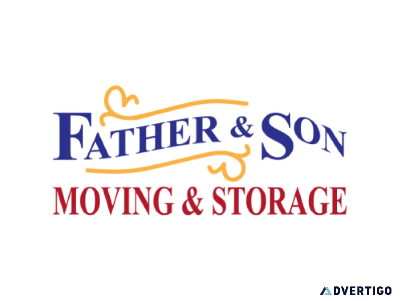 Father son moving storage