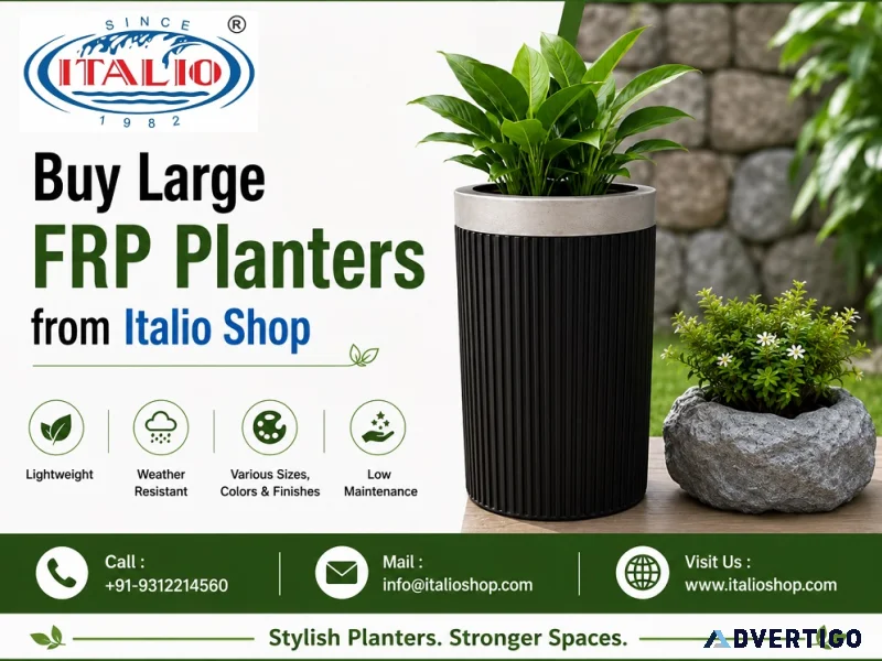 Buy large frp planters from italio shop