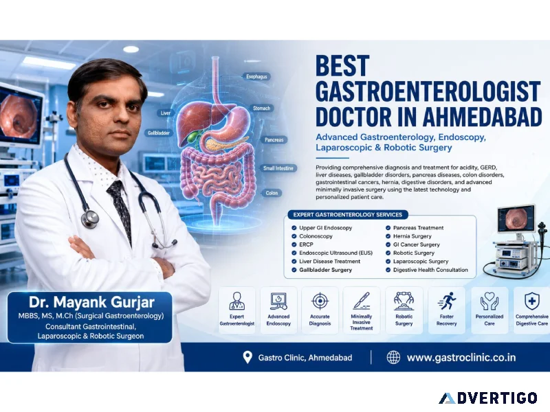 Best gastroenterologist doctor in ahmedabad