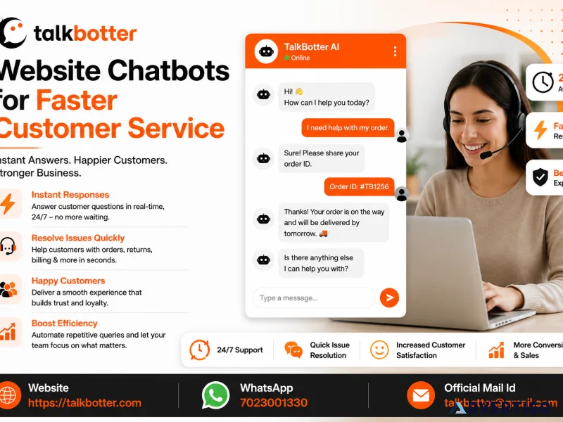 Website chatbots for faster customer service