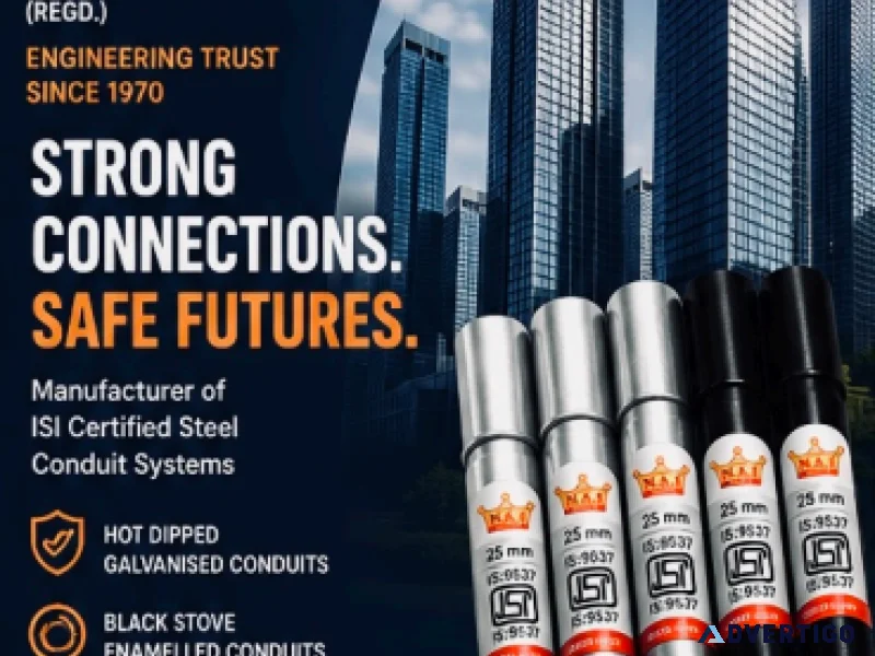 Reliable conduit pipes for residential commercial industrial