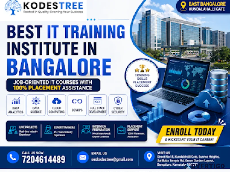 Choose best it traning institute in banglor