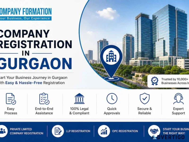 Professional company formation assistance in gurgaon