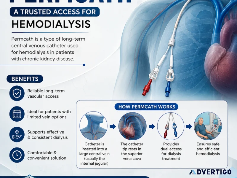 Permcath placement for hemodialysis expert vascular care