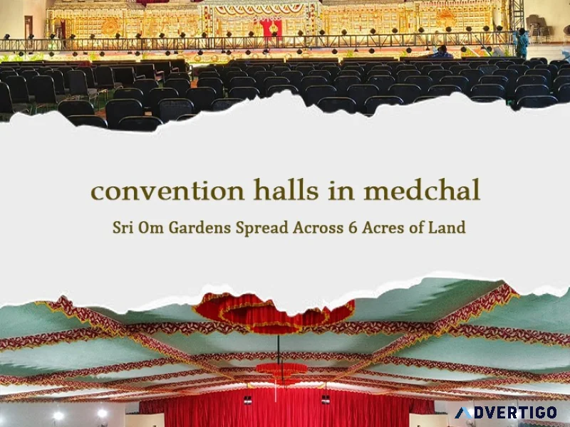 Top convention halls in medchal for weddings events sri om g