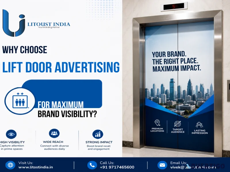 Why choose lift door advertising for maximum brand visibility