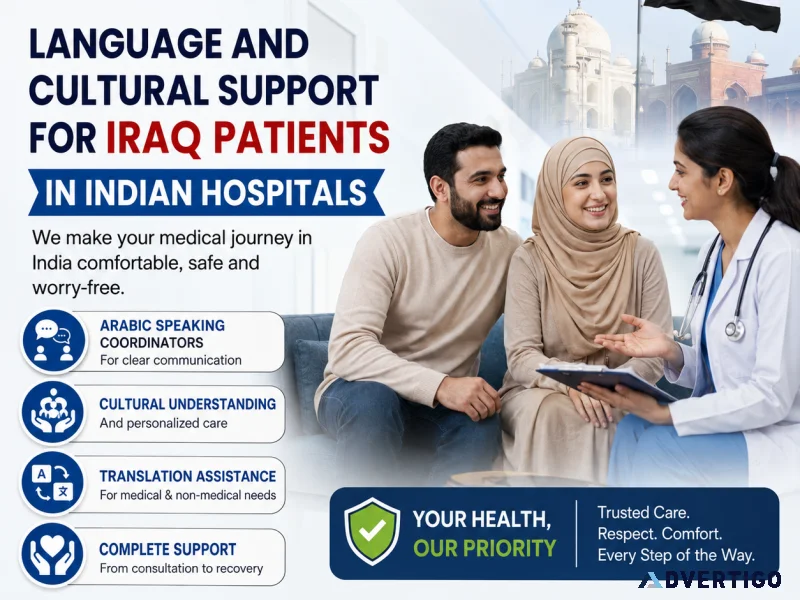 Arabic language assistance in india for iraqi patients
