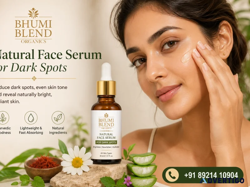 Fade dark spots naturally with ayurvedic face serum