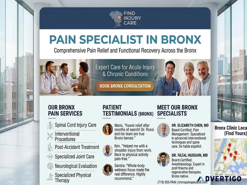 Pain specialist in bronx comprehensive pain management care