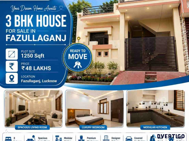 1250 sqft house for sale in fazullaganj near medical college