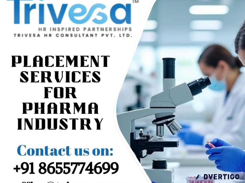 Placement services for pharma industry hire skilled talent wit