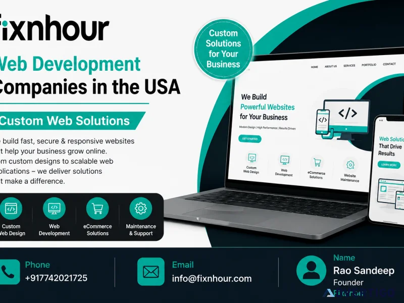 Web development companies in the usa custom web solutions
