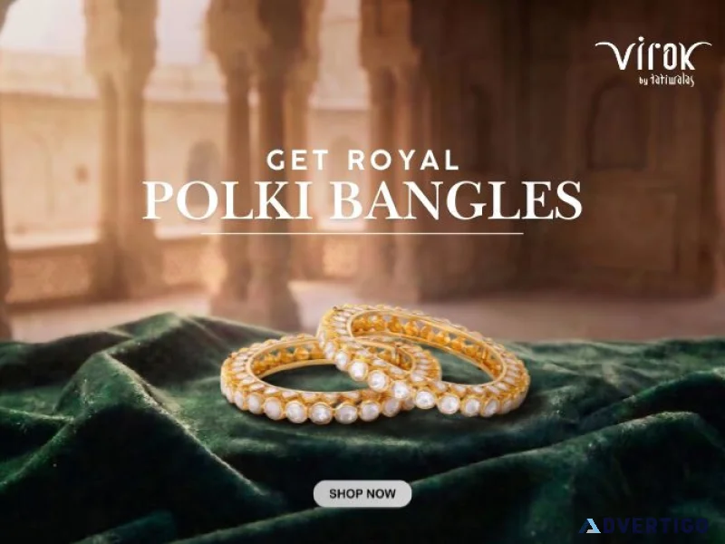 Get royal polki bangles today virok by tatiwalas