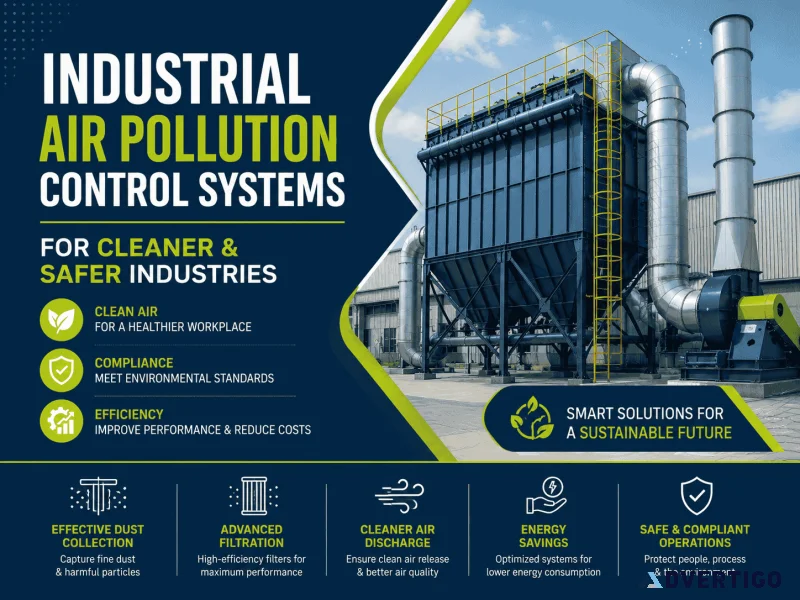 Industrial air pollution control systems for cleaner safer ind