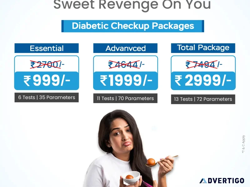 Diabetic checkup package in hyderabad