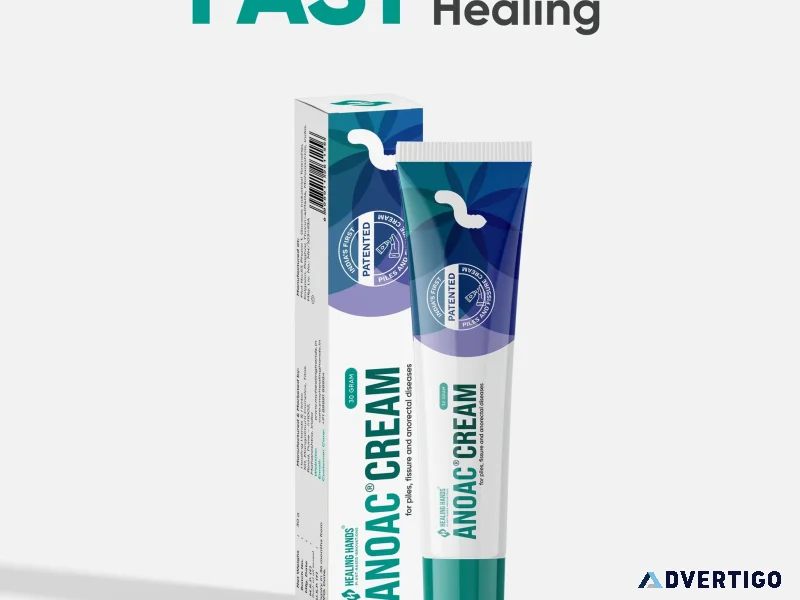 Anoac cream for piles and anal fissure care 30 g