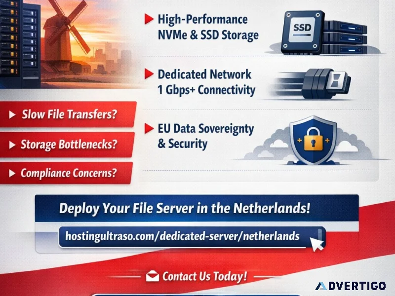 File dedicated server high performance netherlands server