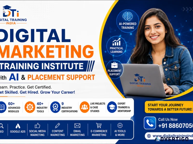 Digital marketing training institute with ai placement support