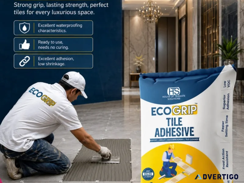 Ecogrip india construction chemicals company tile adhesive m