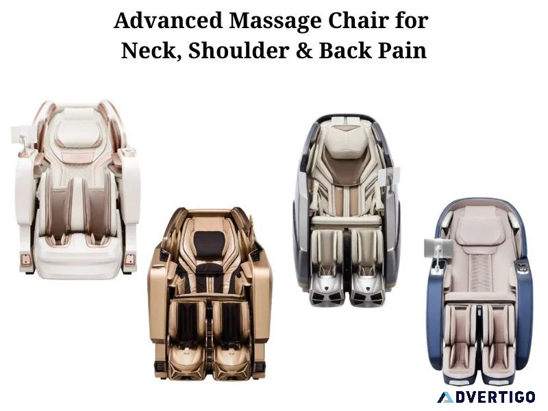 Advanced massage chair for neck shoulder back pain