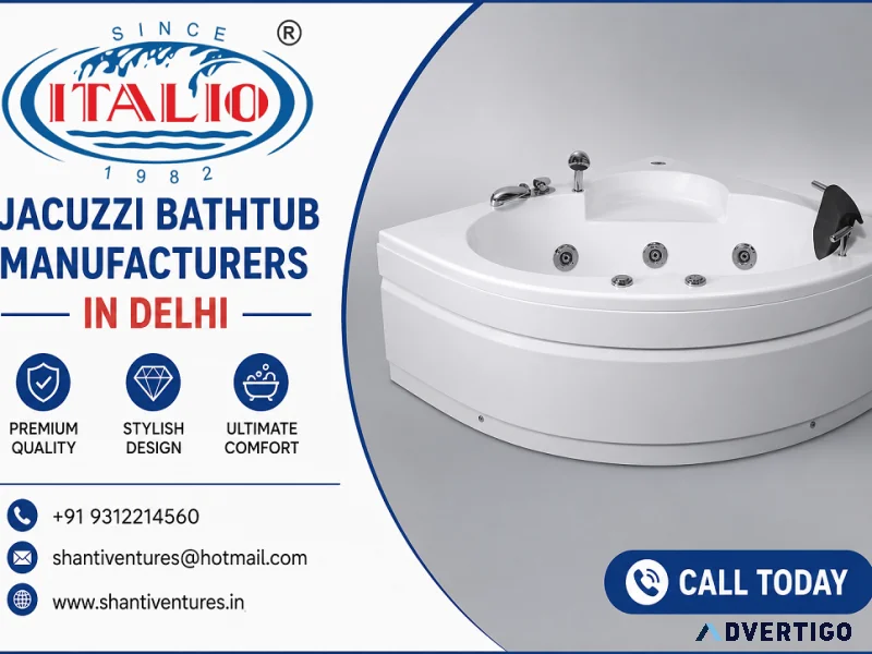 Need the best jacuzzi bathtub manufacturers in delhi trust shan