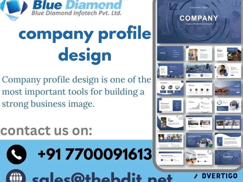 Professional company profile design services for business growth