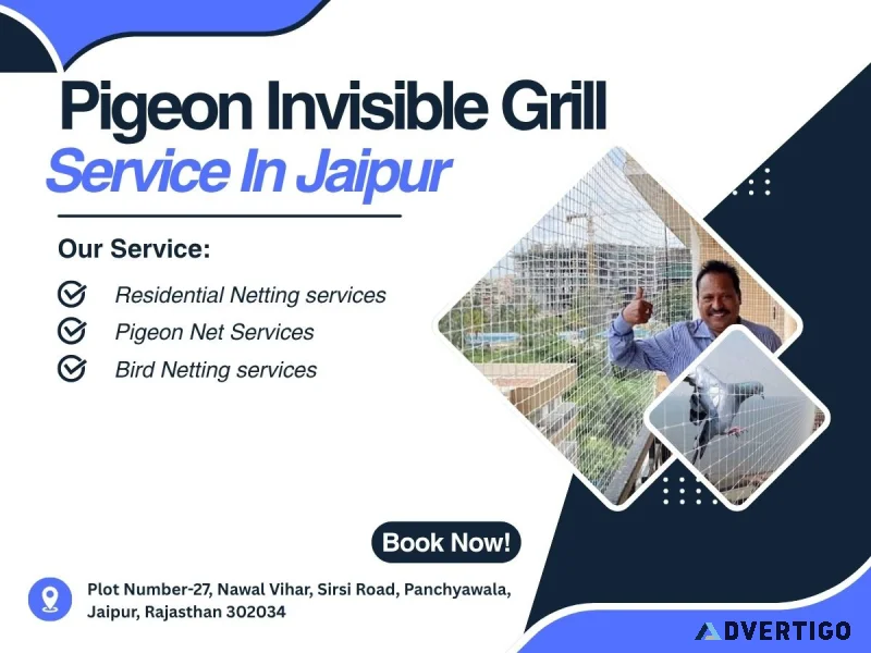 Affordable pigeon invisible grill service jaipur