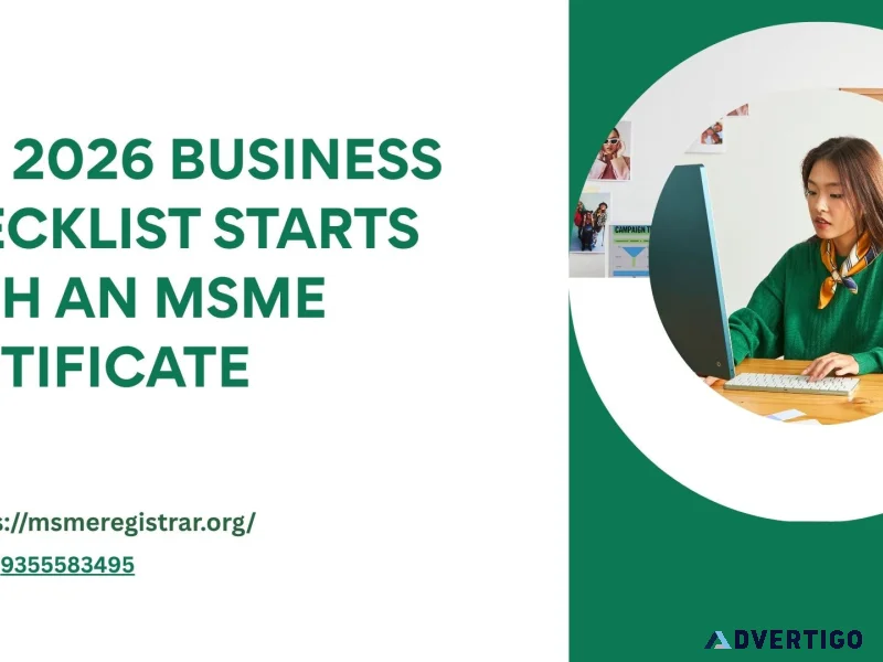 The 2026 Business Checklist Starts with an MSME Certificate