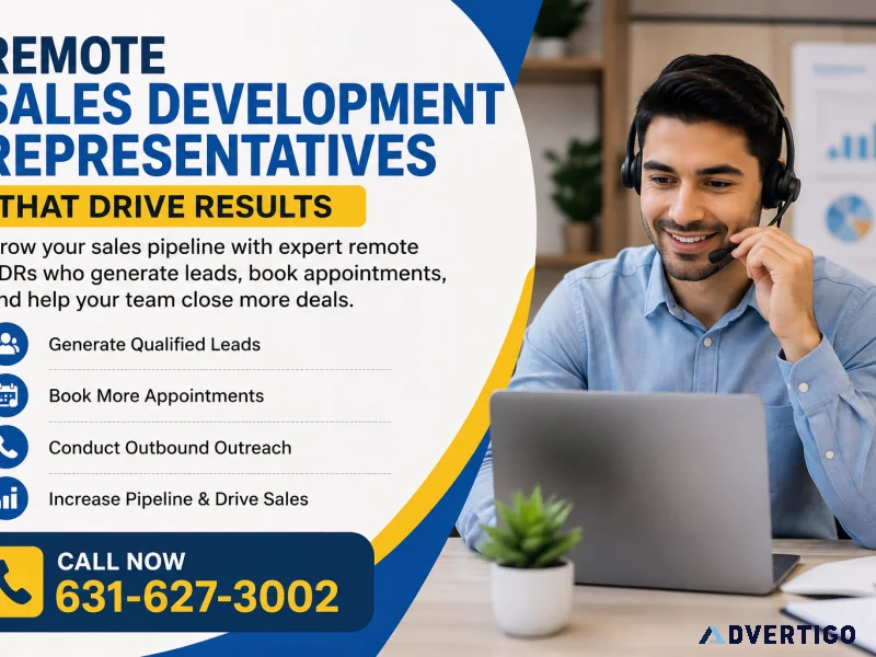 Remote sales development representatives that drive results
