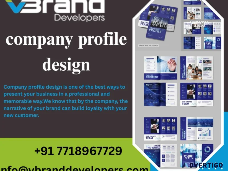 Company profile design that builds a strong brand identity