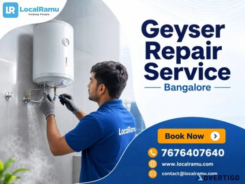 Expert geyser repair service in bengaluru with localramu