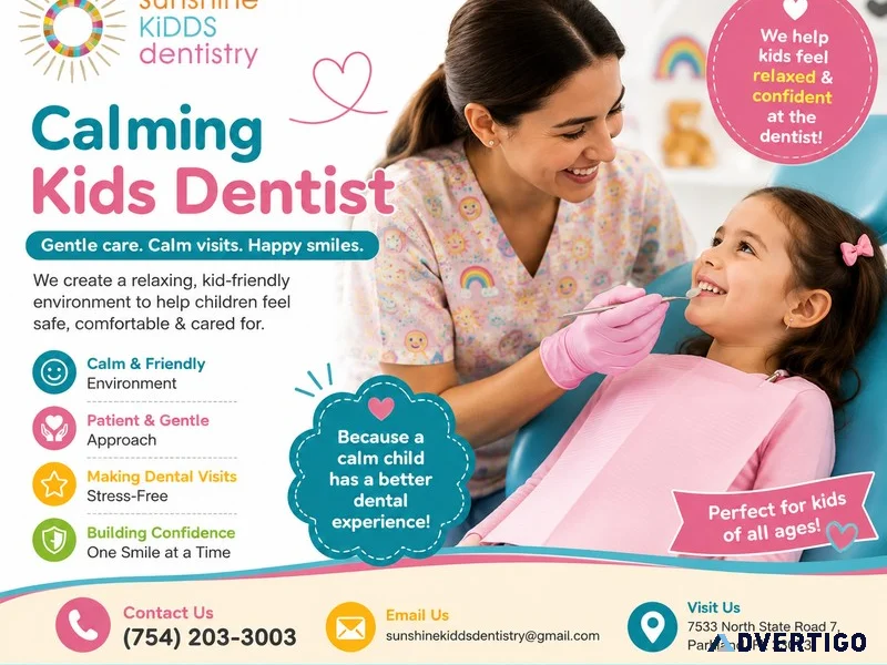 Calming kids dentist in parkland fl