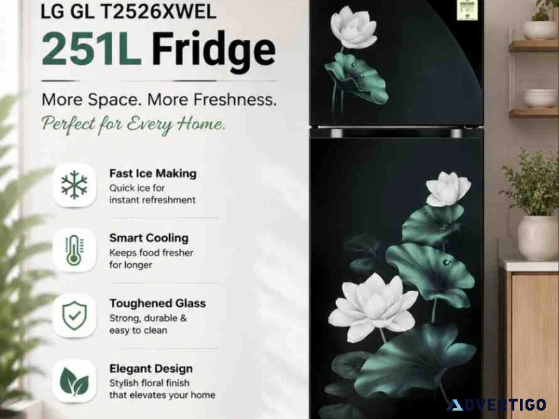 Lg gl t2526xwel 251l fridge price in india lg by unilet