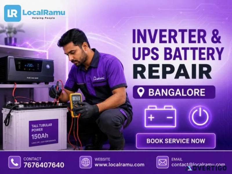 Expert inverter and ups battery repair in bengaluru with localra