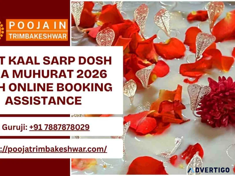 Best kaal sarp dosh puja muhurat 2026 with online booking assist