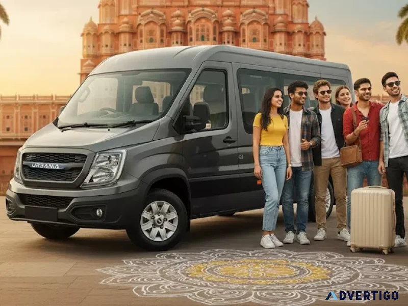 Urbania on rent in jaipur luxury van rental jaipur taxi serv