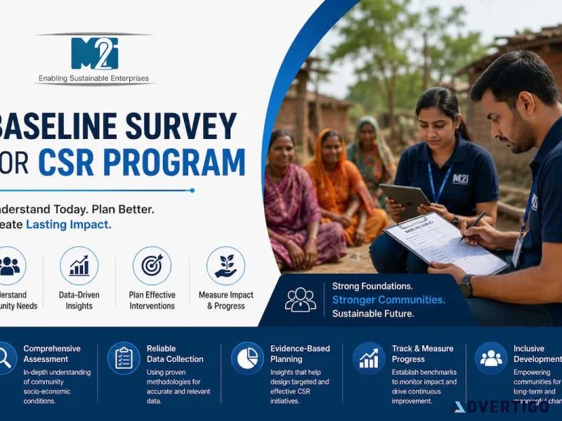 Baseline survey services for measuring csr program outcomes